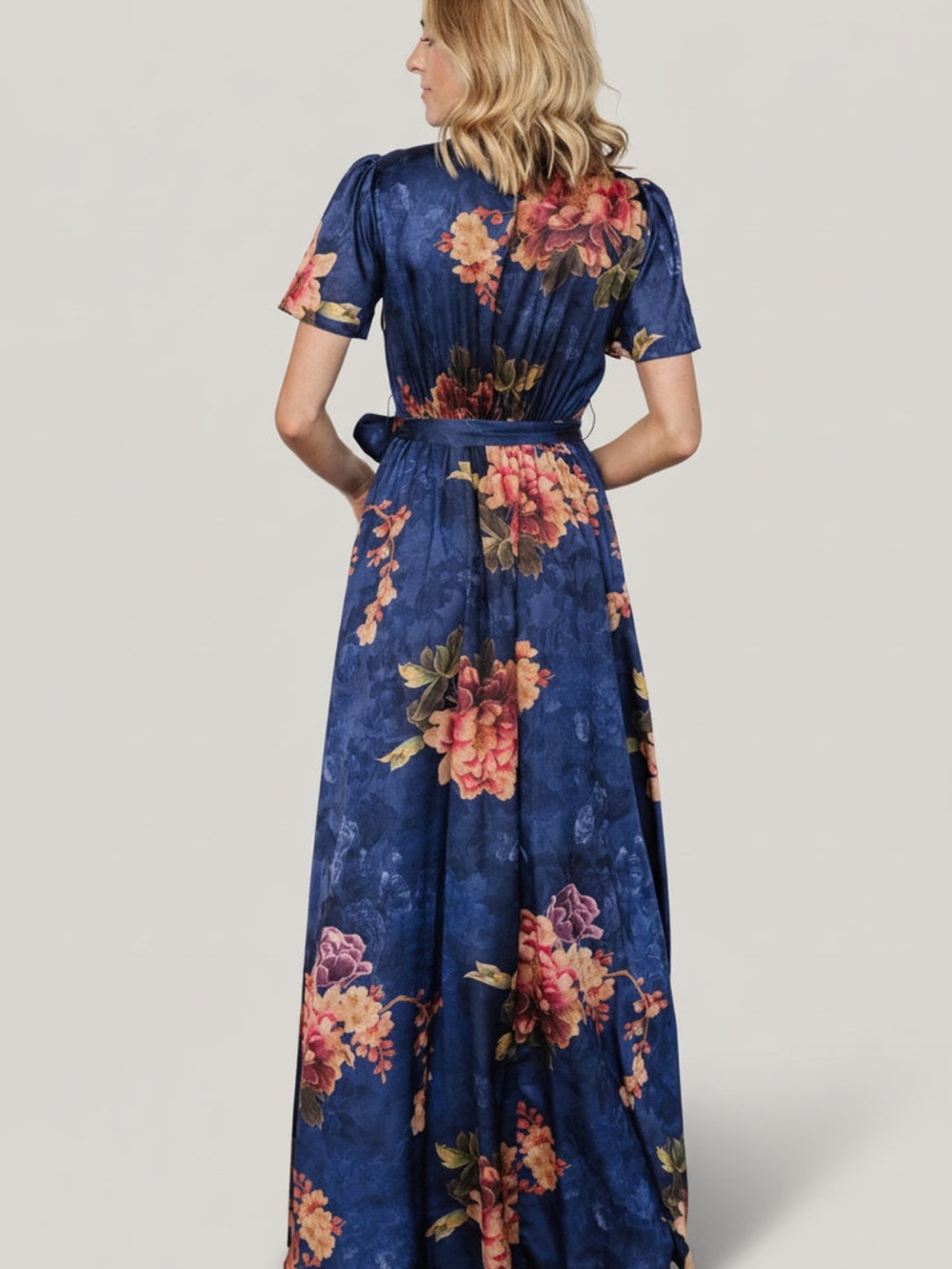 Baltic Born Colina Maxi Dress Navy Floral Size L NWT - Picture 2 of 7